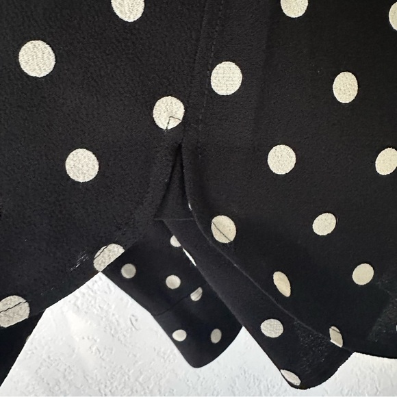 Saint Laurent Classic Crepe Polka Dot Top size FR 36 Long Sleeve Button-Up - Picture 9 of 12
